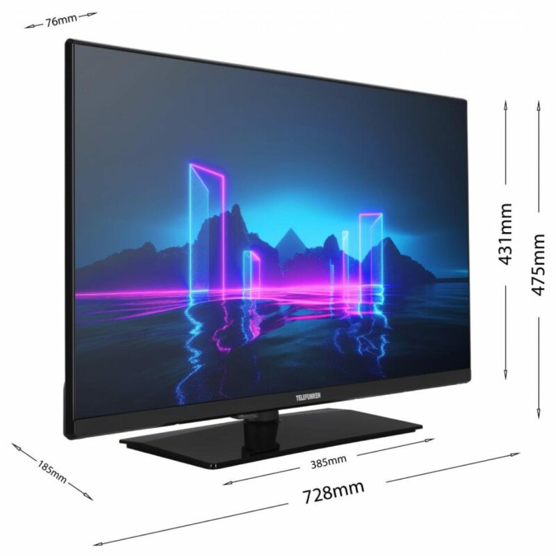 Telefunken TV 32 Pollici Display LED HD Ready Classe E colore Nero - TE32750S38YXD - immagine 5