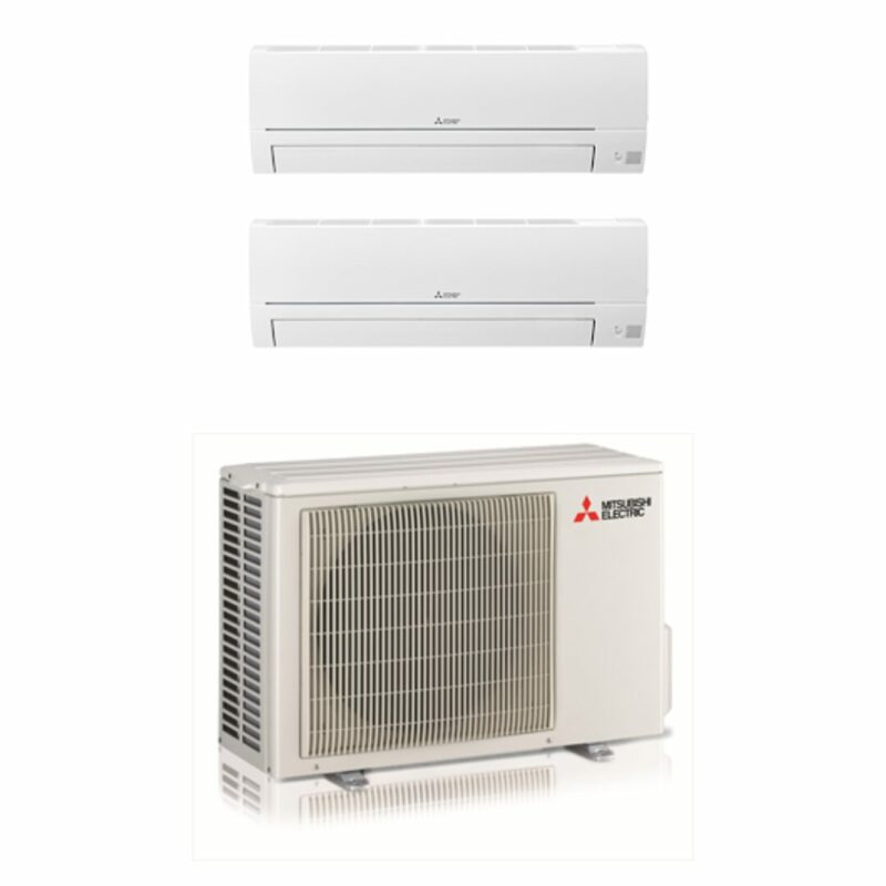Climatizzatore Mitsubishi Dual 9000+12000 BTU A++ WiFi Serie DW