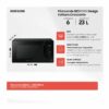 Forno Microonde Samsung 23 Litri 800 Watt - MG23T5018A - immagine 3