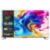 Smart TV TCL 50 Pollici 4K Ultra HD Display QLED HDR Dolby Atmos - 50C645