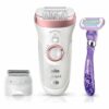 Epilatore elettrico BRAUN Wet&Dry 2 Velocità 7 Accessori - 9870silkep - immagine 2