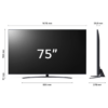 LG Smart TV 75 Pollici 4K Ultra HD Display LED Web OS Lativù 4K / Tivusat 4K - 75UR81006L - immagine 9