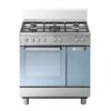 Cucina Tecnogas 80x50 Ripostiglio Forno Multi 5 Fuochi INOX - TCN3R85EG5X