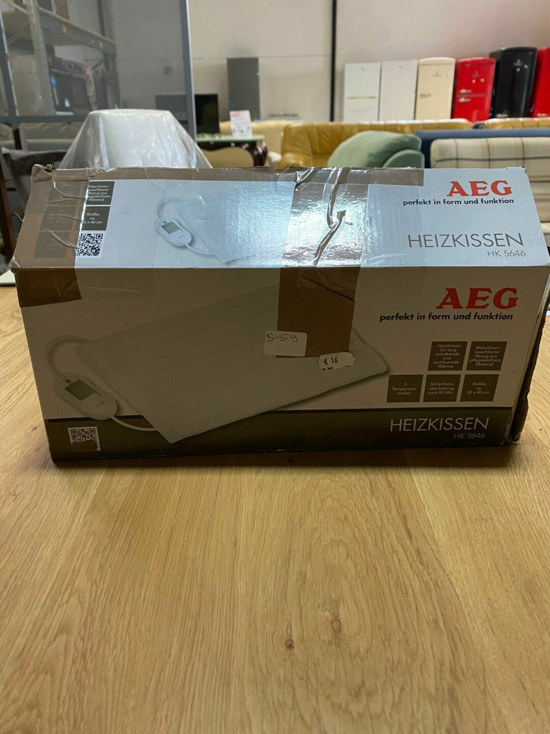 Cuscino riscaldante nuovo aeg S-59