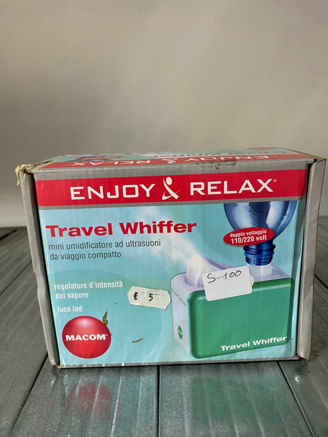Mini umidificatore ad ultrasuoni enjoy relax S-100