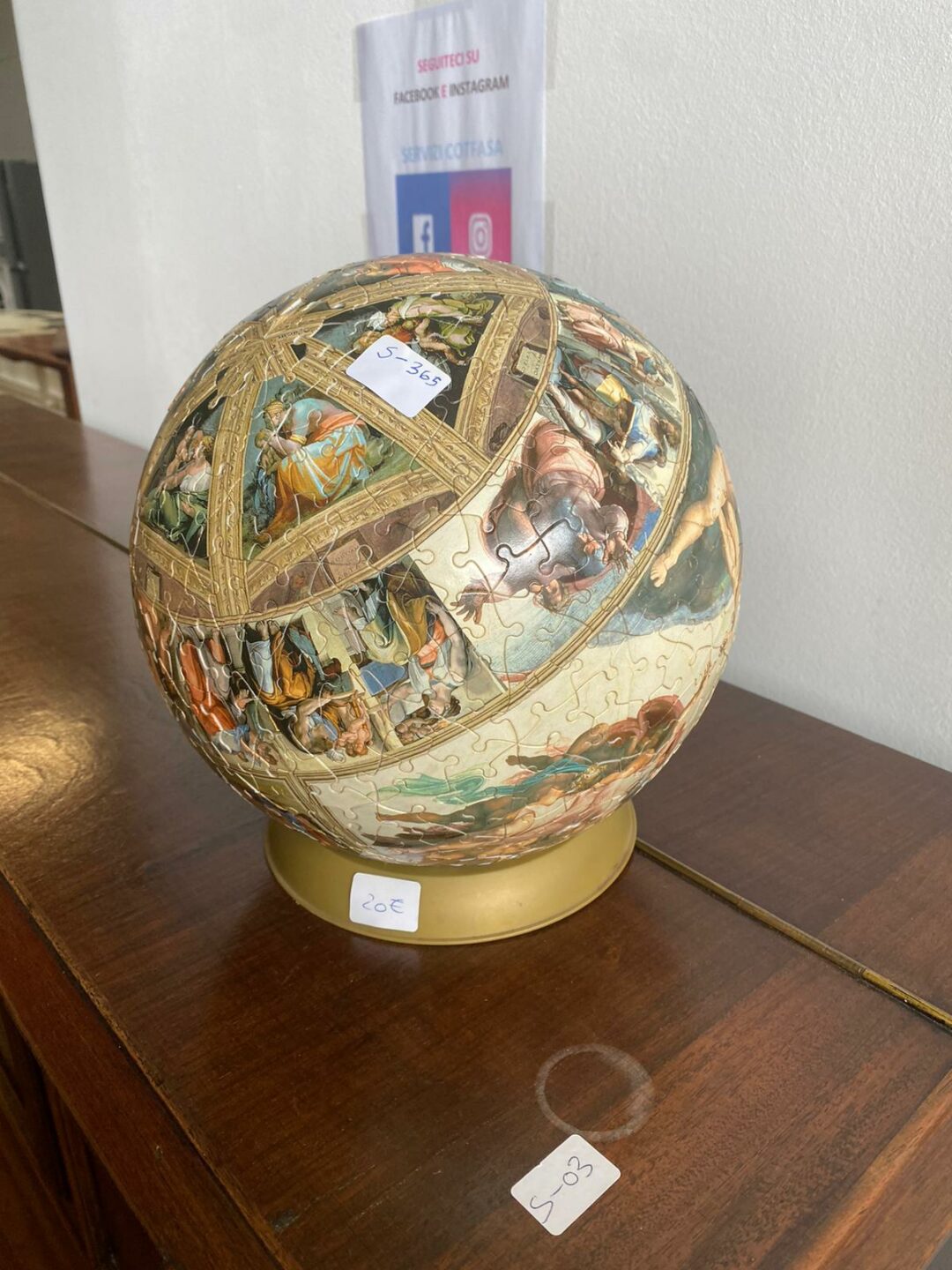 Mappamondo puzzle S-365