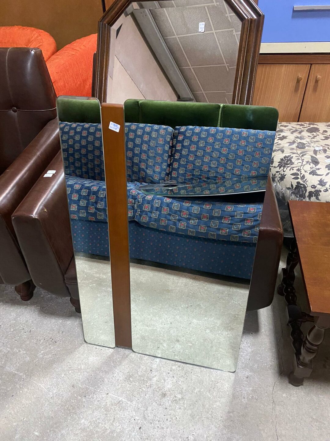 Specchio in legno quadrato S-398