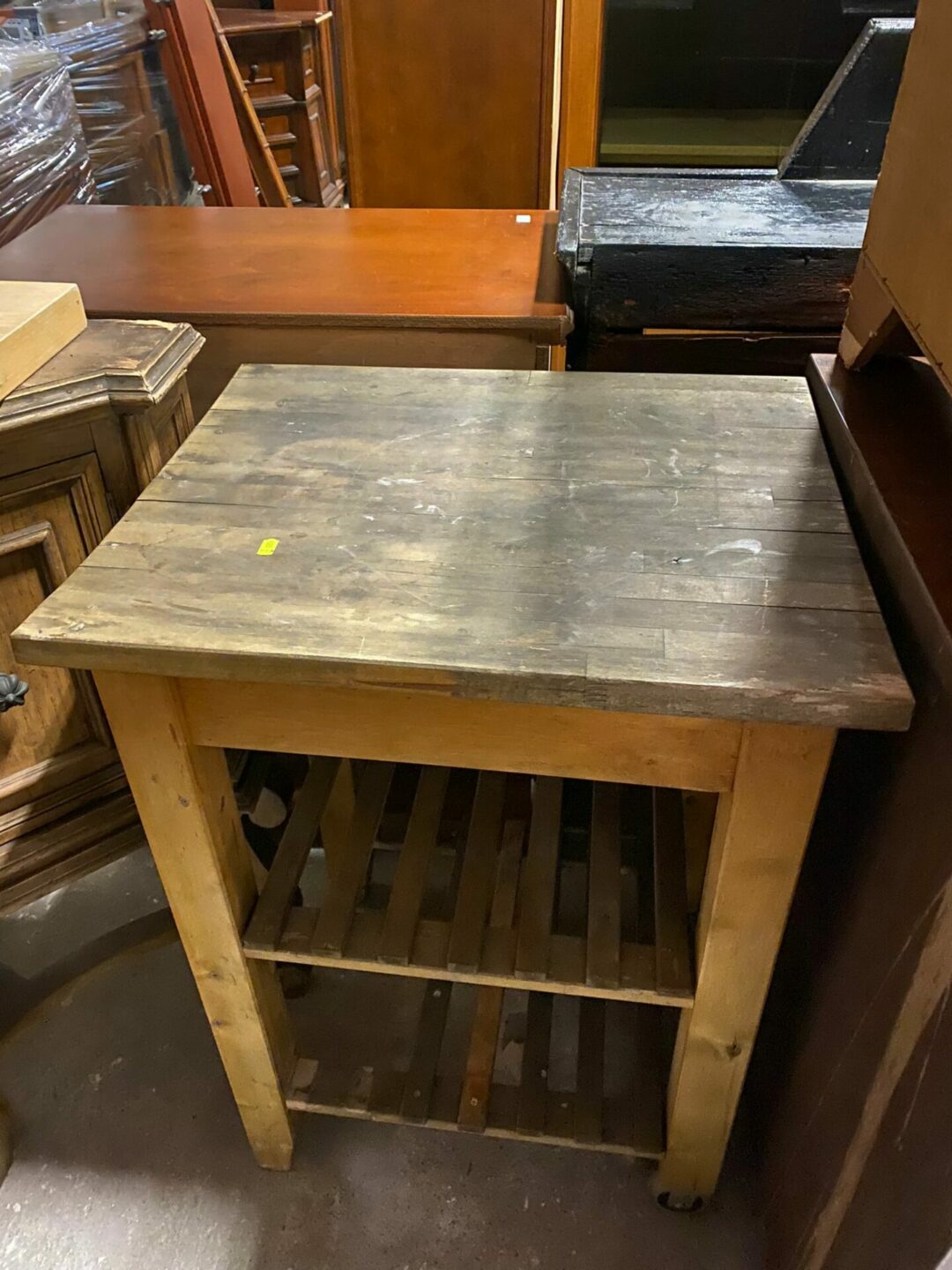 Mobile in legno con due mensole S-490