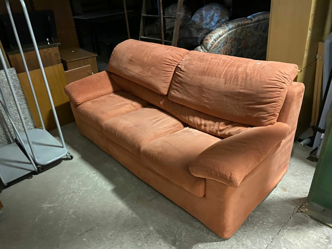 Divano 3 posti arancione S-528