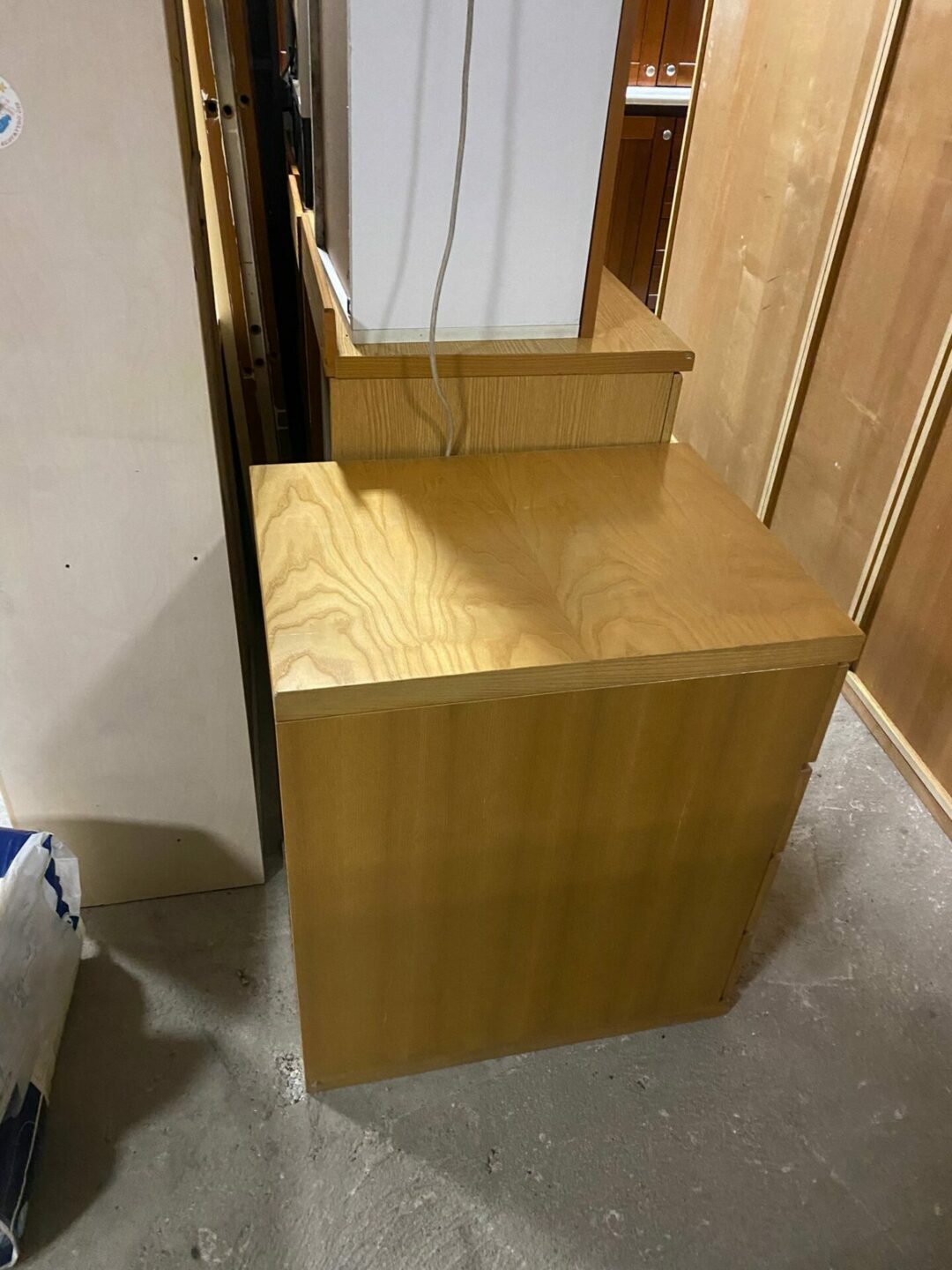 Comodino in legno con 4 cassetti S-622 - immagine 3
