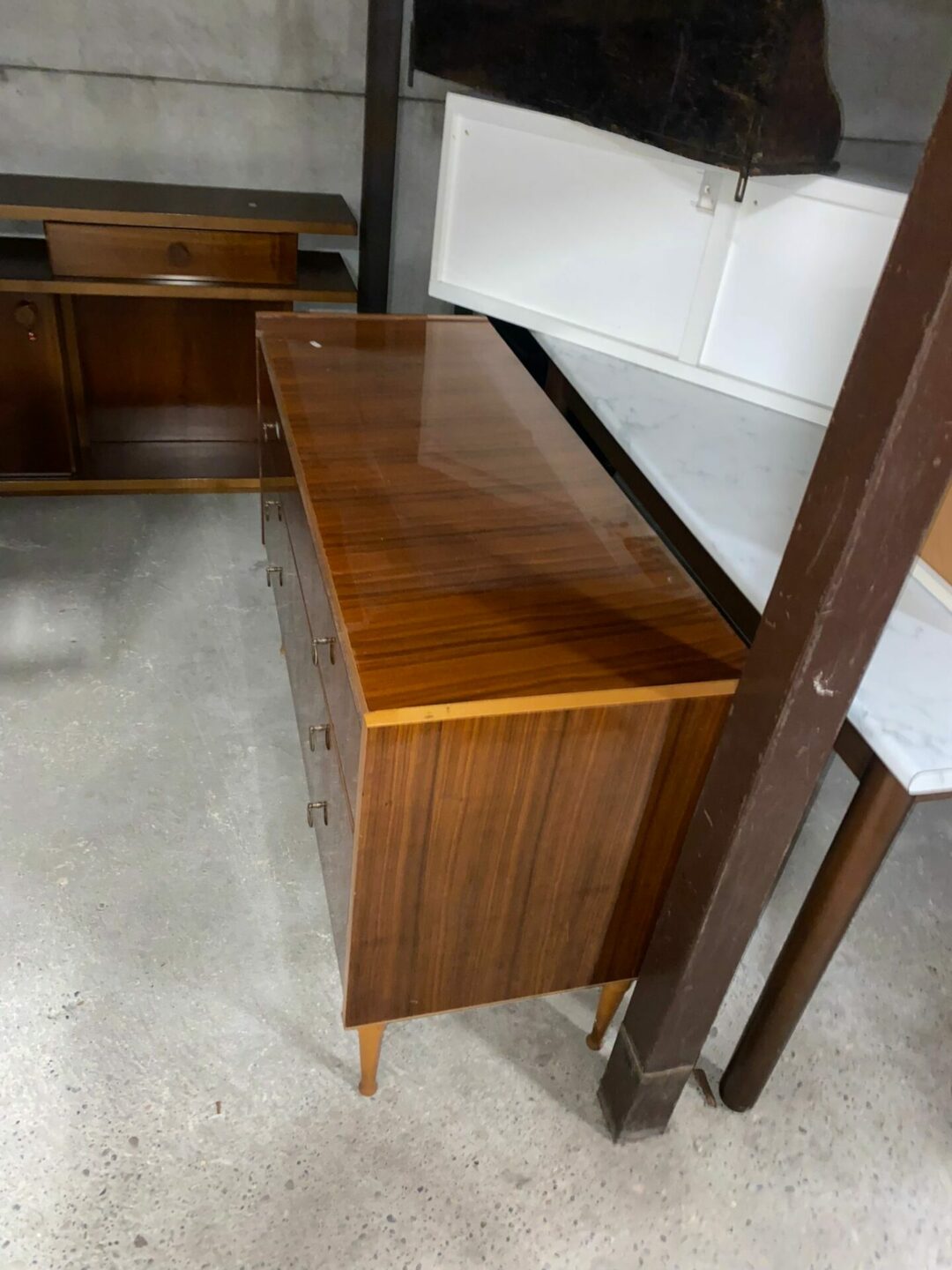 Comó con 3 cassetti antico S-638 - immagine 3