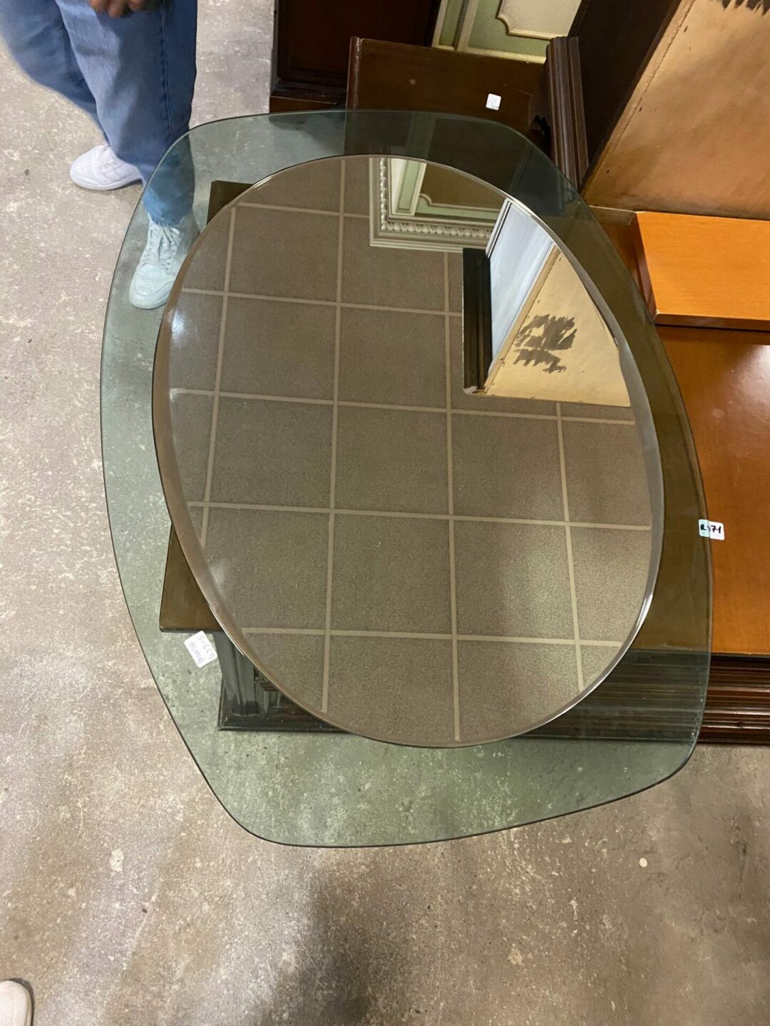 Specchiera con cornice in vetro S-669 - immagine 2
