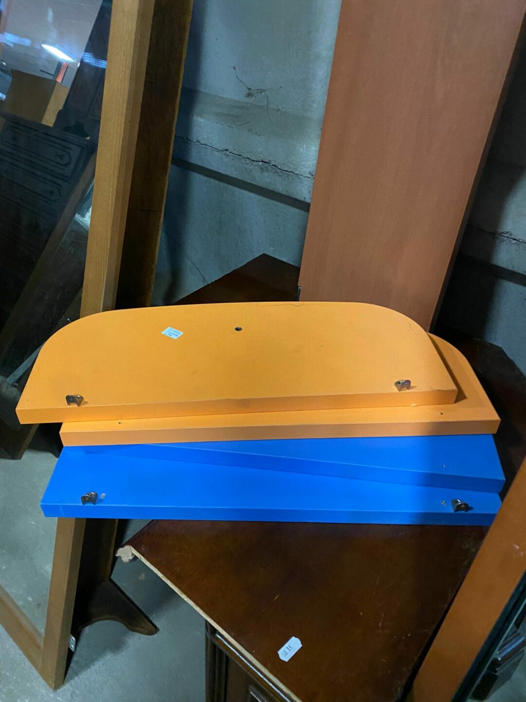 4 mensole 2 arancioni e 2 blue S-673 - immagine 2