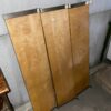 3 mensole in legno con lati in ferro S-679