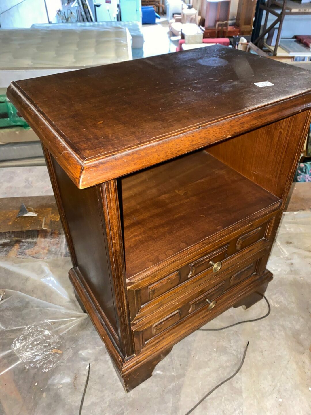 Comodino in legno con 2 cassetti S-685 - immagine 3