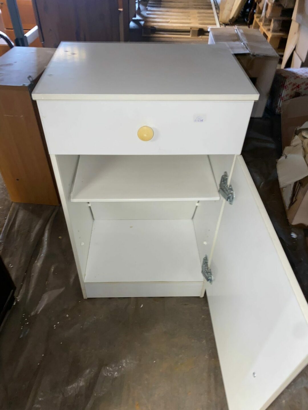 Comodino alto bianco S-696 - immagine 3