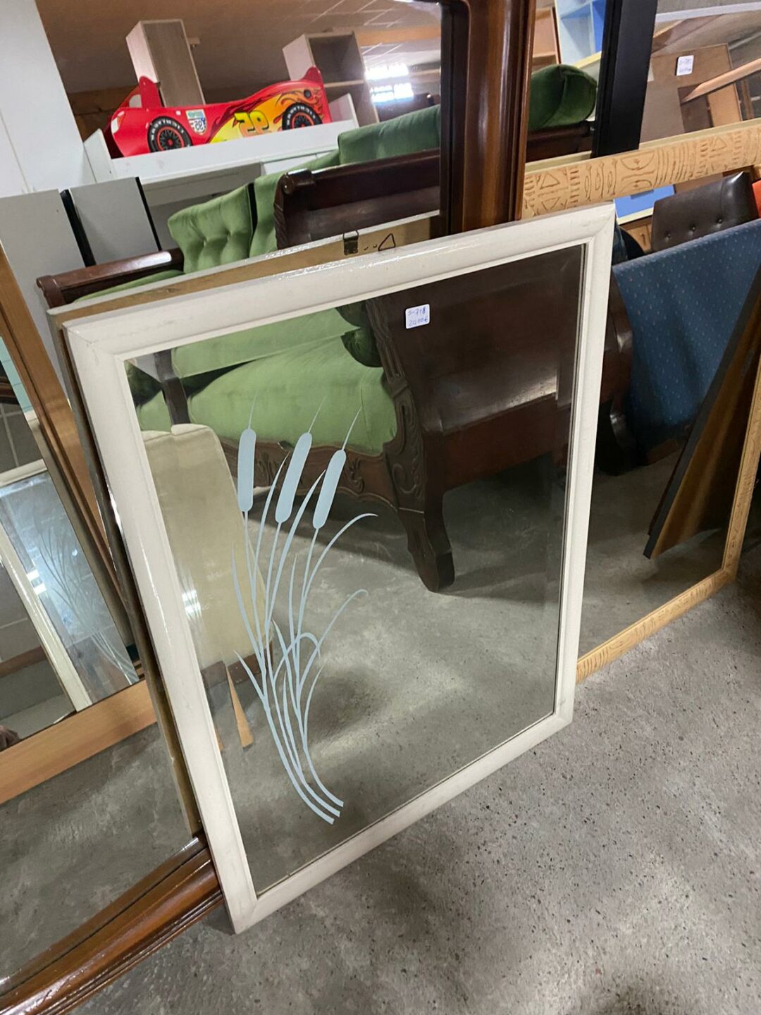 Specchiera con cornice bianca S-718 - immagine 2
