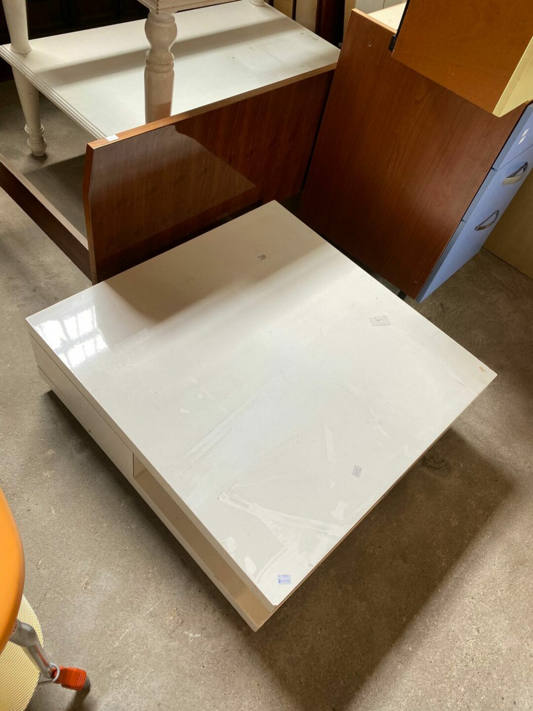 Tavolo basso quadrato bianco S-798 - immagine 3