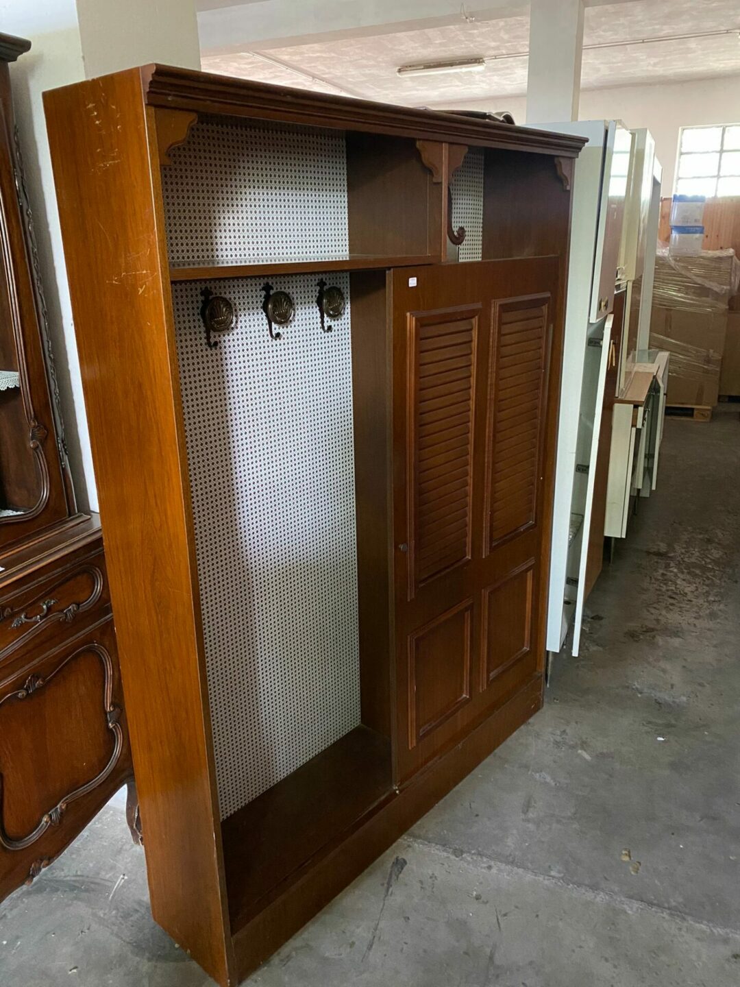Mobile entrata in legno con appendiabiti S-1196 ( IN REGALO )