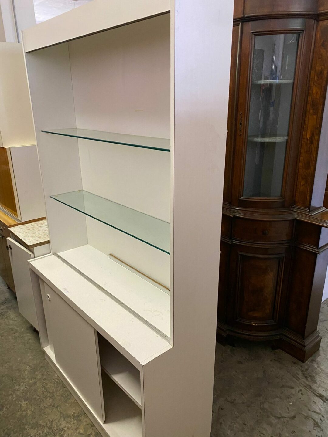 Mobile bianco con vetrina e 2 ante basse S-1200 ( IN REGALO ) - immagine 3