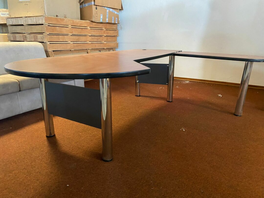Scrivania usata in legno con angolo S-1222 - immagine 4
