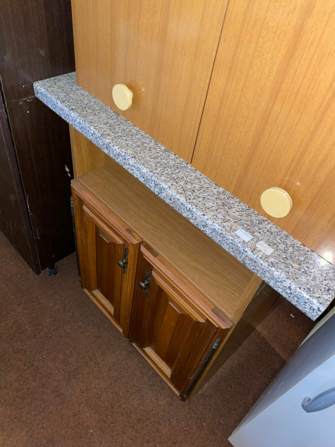 Mobile basso con 2 ante in legno S-1251 - immagine 2