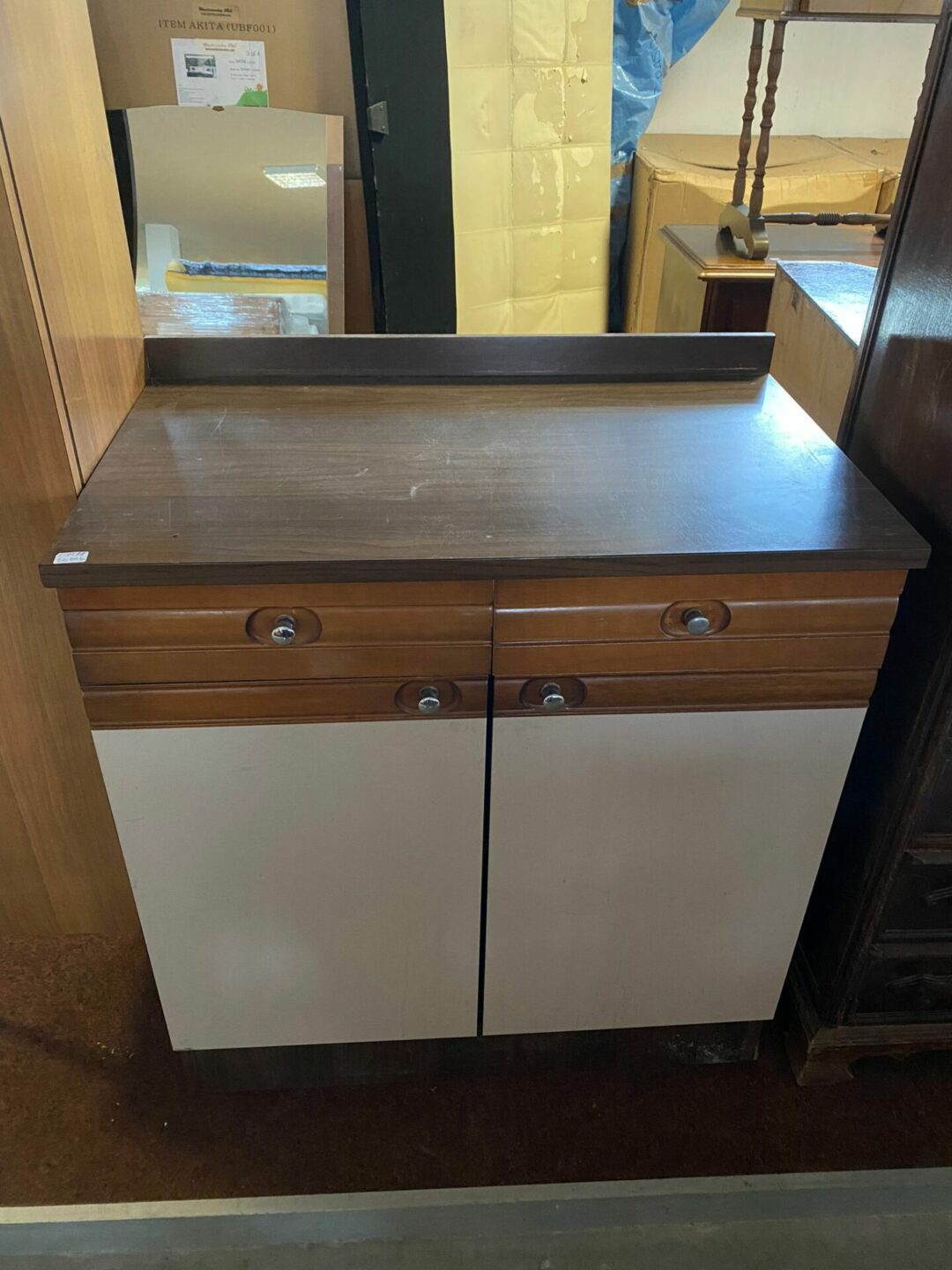 Mobile baso base con due cassetti e due ante S-1288