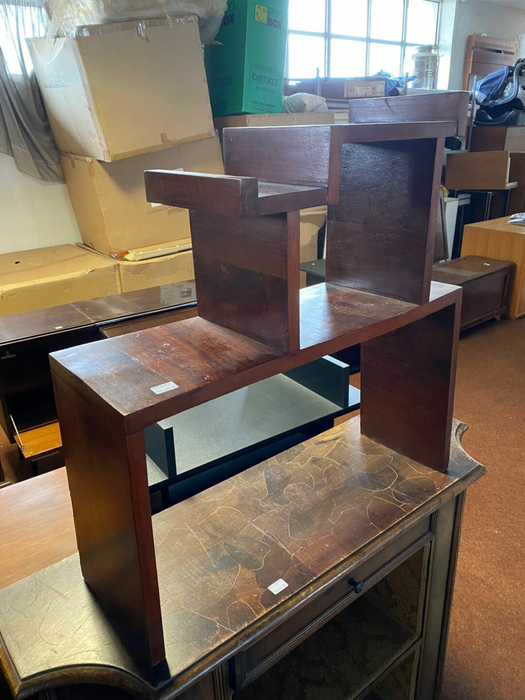 Mobile struttura legno tipo scafale S-1291