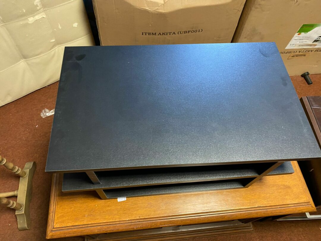 Mobile nero per tv due pezzi S-1297 - immagine 3