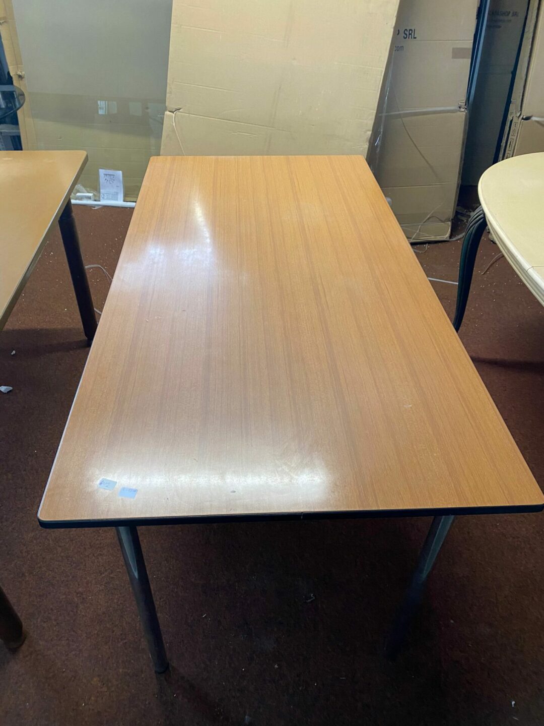 Tavolo rettangolare in legno con cassetto centrale S-1316 - immagine 3
