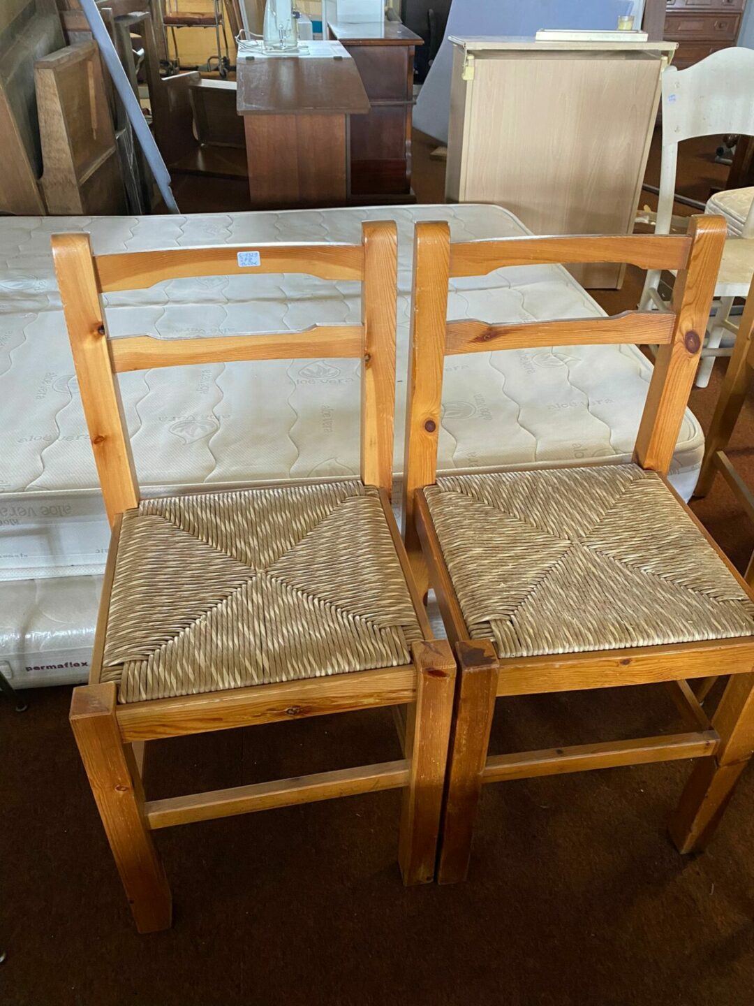 Sedia in legno con seduta in paglia S-1329 - immagine 2
