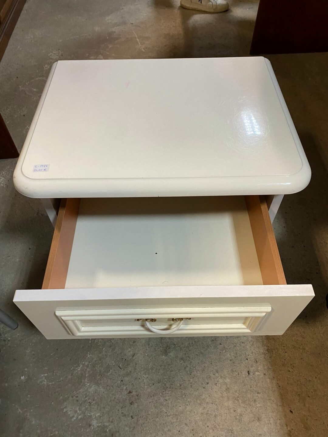 Comodino singolo bianco lucido S 1416 - immagine 3