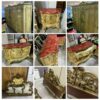 Camera da letto barocco veneziana completa di comó e comodini, specchiera, e testata letto matrimoniale S 1423