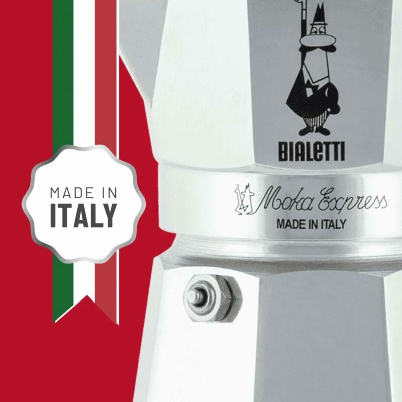 Bialetti Macchina Macchinetta Caffè Moka 6 tazze - 0001163 - MOKA EXPRESS 6TZ - immagine 3