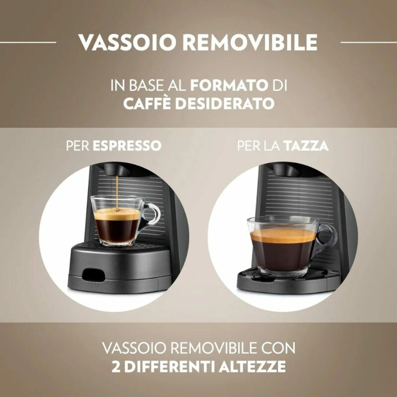 Lavazza Tiny Eco - Macchina Caffé Espresso Capsule Lavazza A Modo Mio colore Bianco - immagine 6