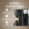 Lavazza Tiny Eco - Macchina Caffé Espresso Capsule Lavazza A Modo Mio colore Nero - immagine 2