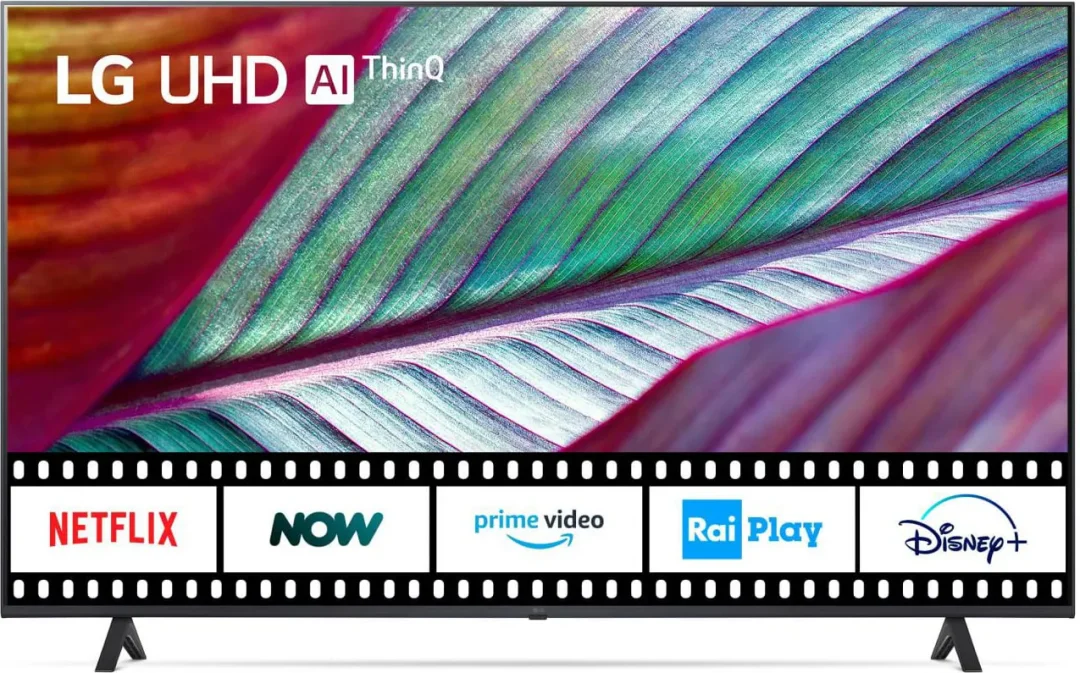 Lg Smart TV 65 Pollici 4K Ultra HD Display LED Web OS Lativù 4K / Tivusat 4K - 65UR78006LK.API Serie UR78
