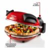 Forno Pizza Elettrico ARIETE Potenza 1200 Watt Timer con Pietra Refrattaria colore Rosso - 0909/00 - immagine 2