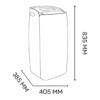 Condizionatore Portatile ARGO 13000 Btu /h con Pompa di Calore Classe A/A++ Duemidificatore - Milo Plus - immagine 9