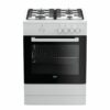 Cucina a Gas 4 Fuochi BEKO 60x60 cm con Coperchio colore Bianco - FSG62000DW