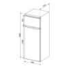 Frigorifero Doppia Porta SMEG 212 Litri Raffreddamento Statico colore Bianco - FD14EW - immagine 2