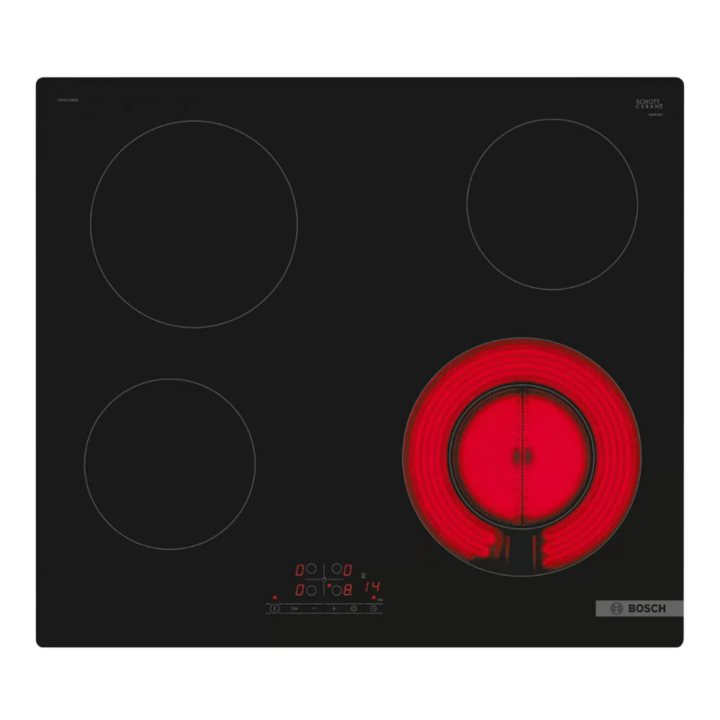 Piano Cottura in Vetroceramica BOSCH 4 Fuochi da incasso 60 cm - PKF611BB2E