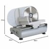 Affettatrice elettrica R. G. V. con Lama 19 cm E Motore 100W con Base In Acciaio - Ausonia190 - immagine 3