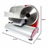 Affettatrice elettrica R. G. V. Potenza 200 Watt Spessore taglio Max 14 mm Colore Silver - MARY 220 - immagine 6