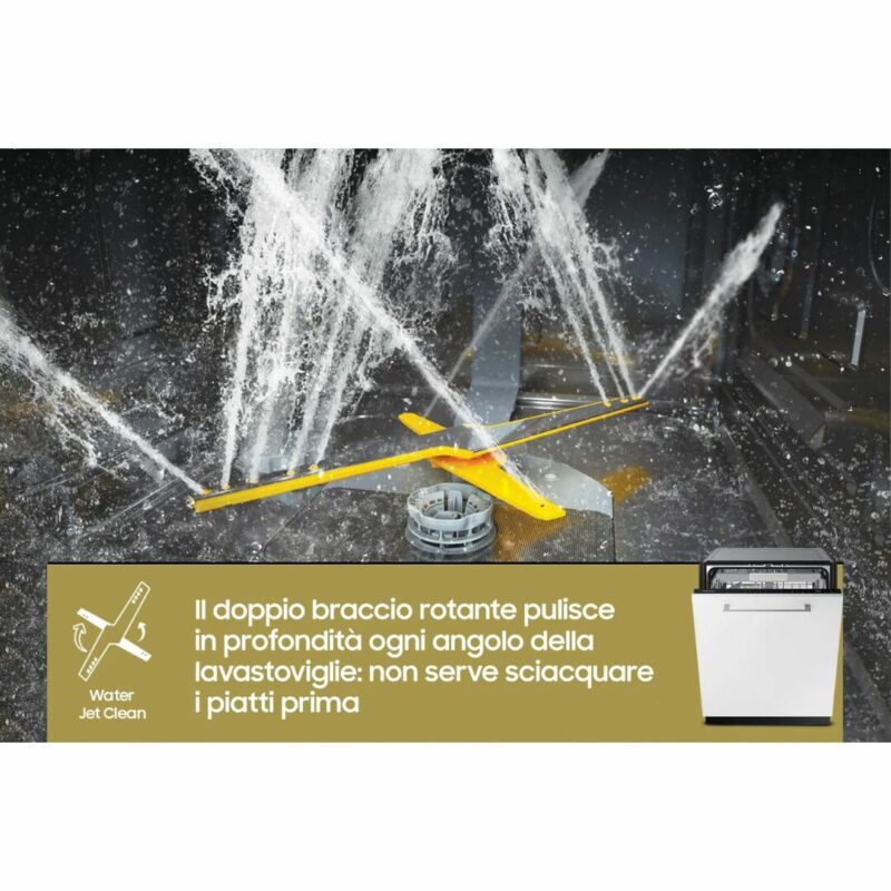 Lavastoviglie da Incasso Samsung 14 Coperti Classe A a Scomparsa Totale 60 cm - DW60CG880B - immagine 5