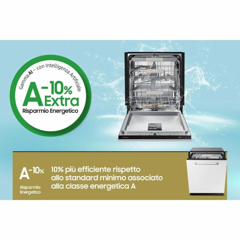 Lavastoviglie da Incasso Samsung 14 Coperti Classe A a Scomparsa Totale 60 cm - DW60CG880B - immagine 6