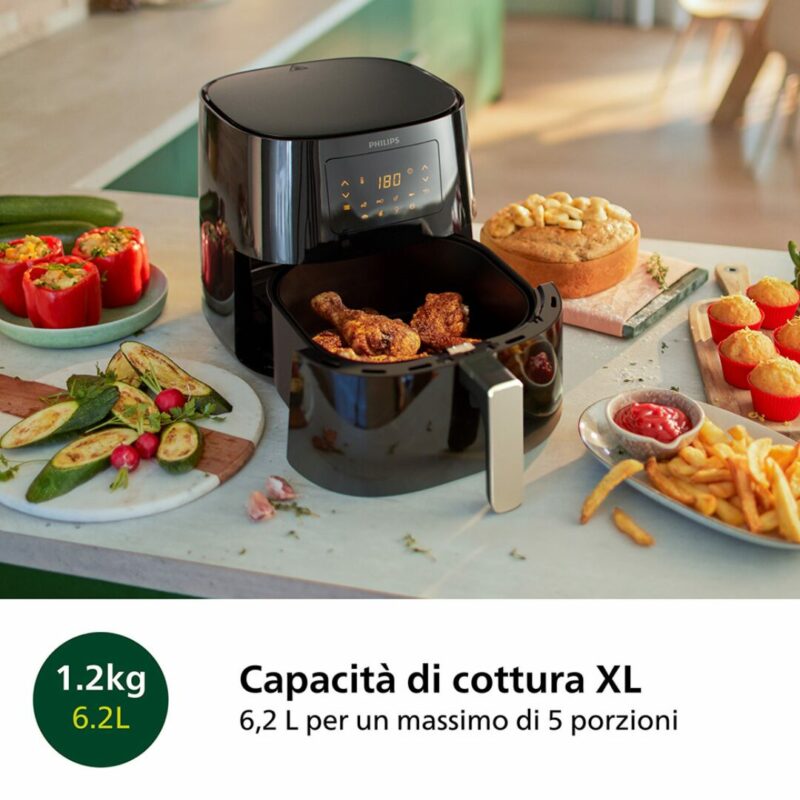 Friggitrice ad Aria Philips Capacità 6,2 Litri Potenza 2000 Watt - HD9270/70 - immagine 12