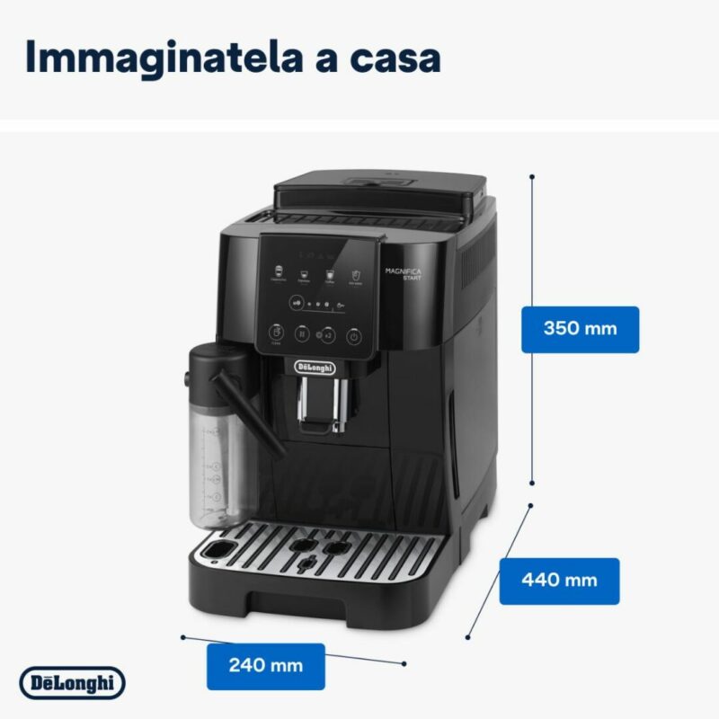 Macchina da caffè automatica De’Longhi Magnifica Start Black - ECAM220.60.B - immagine 6