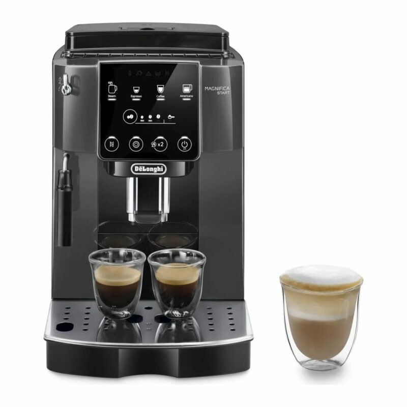 Macchina Caffè Automatica De Longhi Espresso con Macinacaffè e Cappuccinatore Caffè in Grani - ECAM220.22.GB Magnifica Start