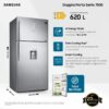 Samsung Frigorifero Doppia Porta Capacità 620 Litri Classe energetica E Raffreddamento No Frost colore Acciaio Inox - RT62K711RS - immagine 4